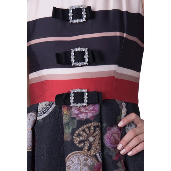 NORA BARTH Satin Pouf Jacquard Embellished Dress - Picture 3 of 7